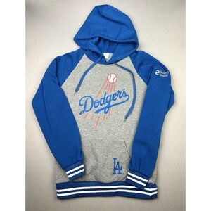 LA Dodgers Women's M Pullover Hoodie Los Angeles Baseball Sweatshirt Soft & Cozy